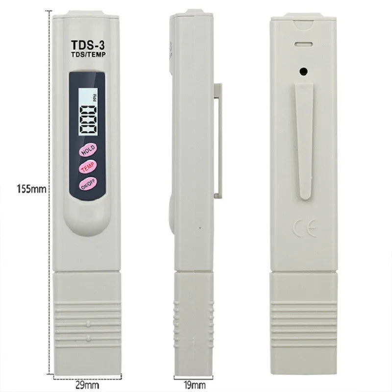 Tester Drinking Water Quality Analyzer 2-in-1 PPM Water TDS Meter