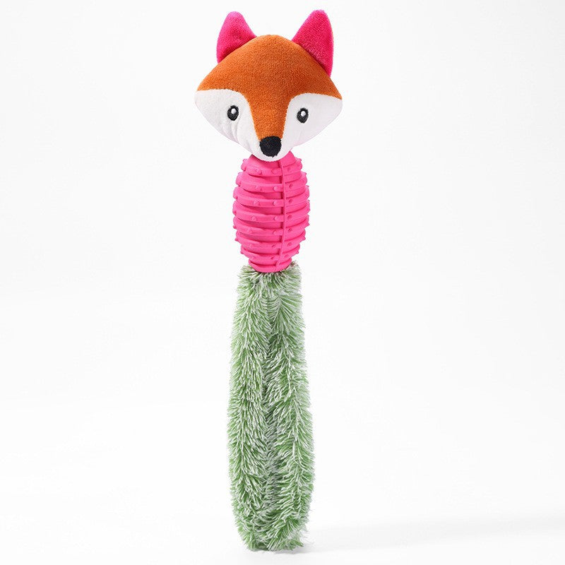 Plush Animal Pet Toy – Squeaky & Bite-Resistant
