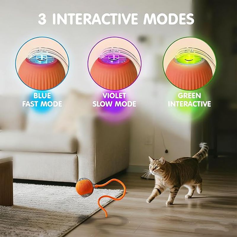 Smart Interactive Rolling Ball for Cats & Dogs