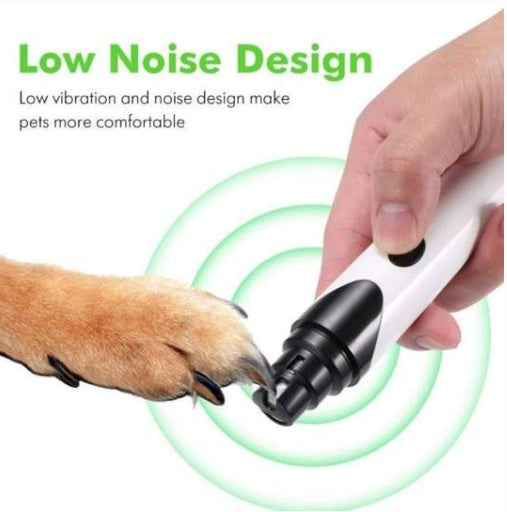 Pet Nail Grinder – Quiet Electric Trimmer for Dogs, Cats & Small Animals