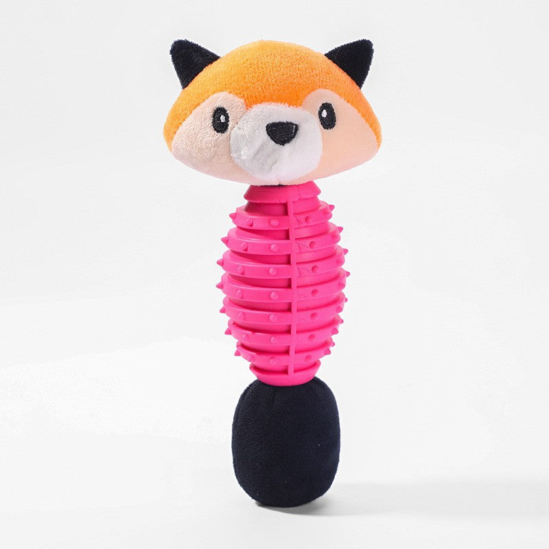Plush Animal Pet Toy – Squeaky & Bite-Resistant