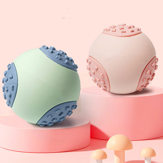 Interactive Squeaky Rubber Ball for Dogs – Bite-Resistant Chew Toy