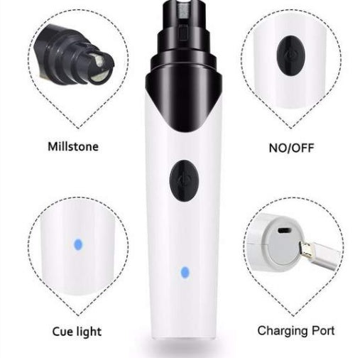 Pet Nail Grinder – Quiet Electric Trimmer for Dogs, Cats & Small Animals