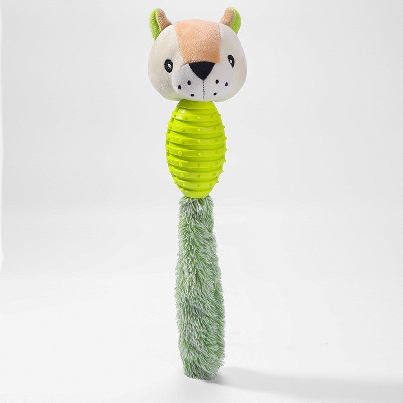 Plush Animal Pet Toy – Squeaky & Bite-Resistant