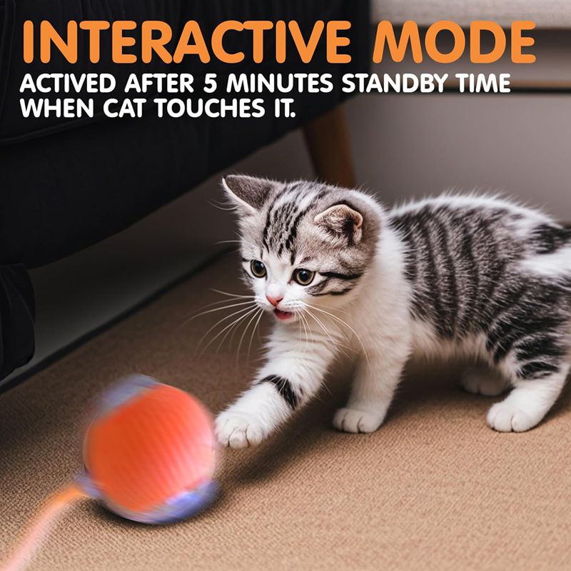 Smart Interactive Rolling Ball for Cats & Dogs